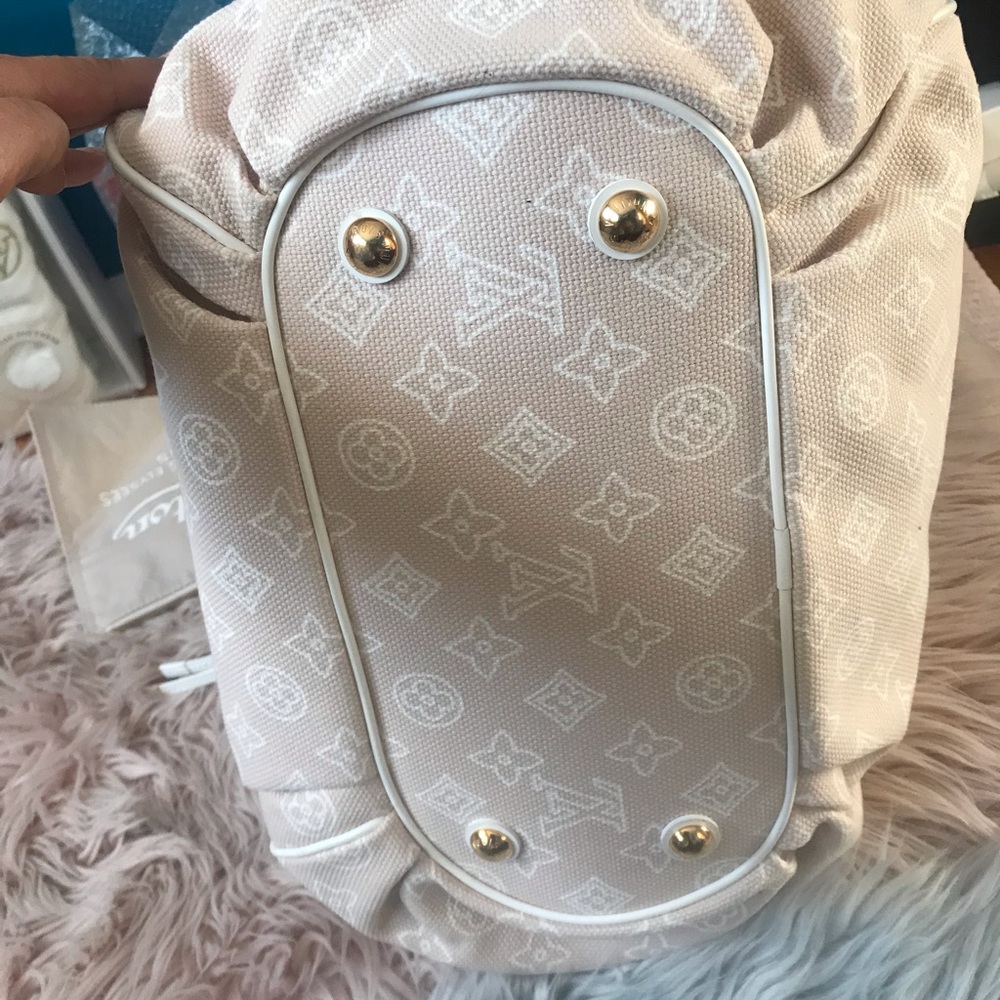 Sold out !!!Authentic Louis Vuitton LV Tote Bag Cabas Ipanema GM Pink Line bag. - Picture 7 of 16